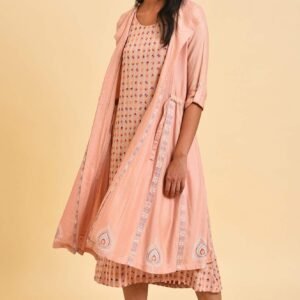 Dusty Pink Mock Layered Dress